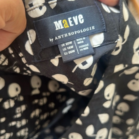 MAEVE Anthropologie Cecilia Pettersson Tie-Front Midi Dress - Picture 10 of 11